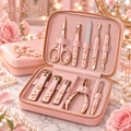 Meralvion™ Floral Rose-Gold Manicure Set