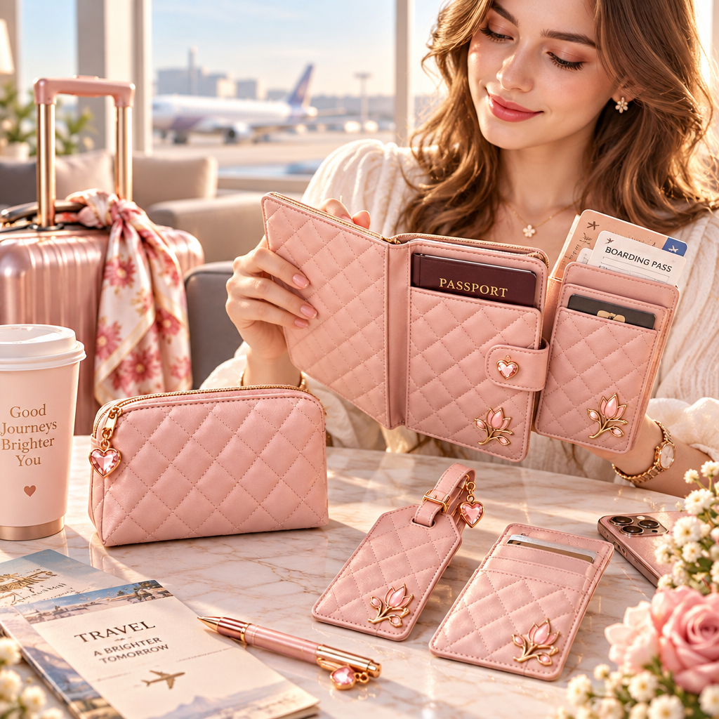 Meralvion™ Quilted Travel Accessory Set