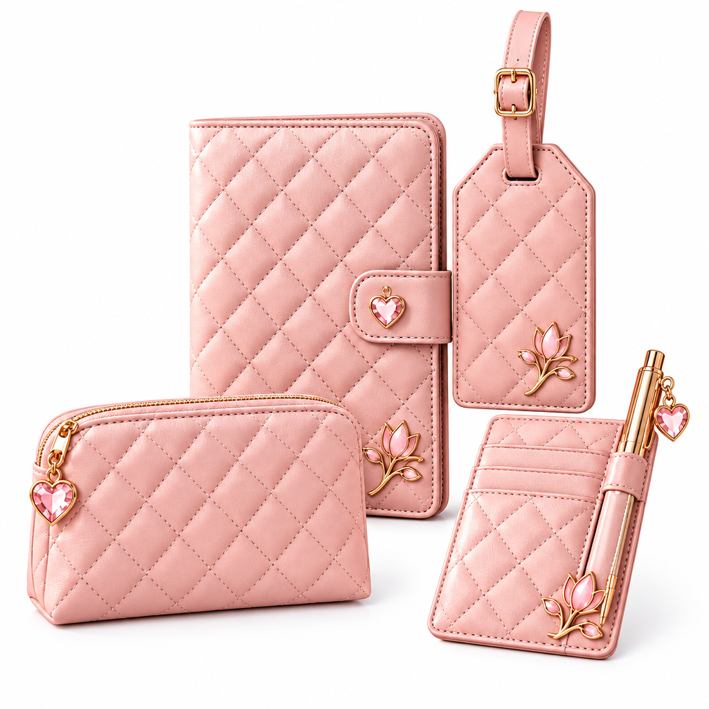 Meralvion™ Quilted Travel Accessory Set